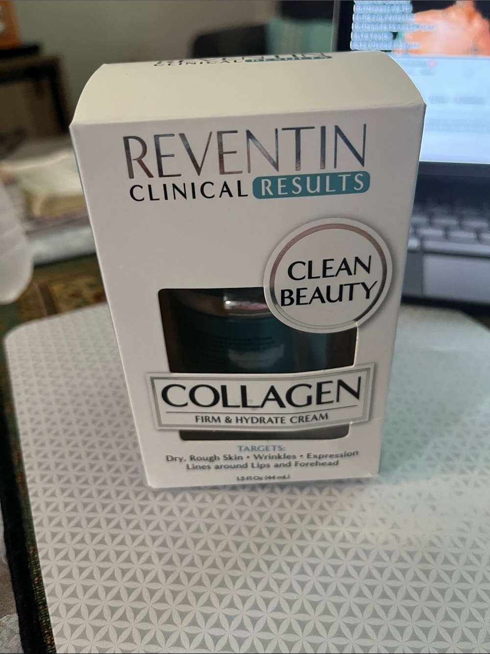 Collagen Firm & Hydrate Cream - White/Teal